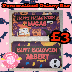 Open image in slideshow, Personalised Halloween Galaxy Bar
